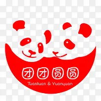 熊猫图案的团团圆圆