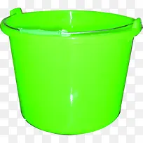绿色卡通水桶装饰