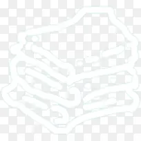 白色毛巾剪影