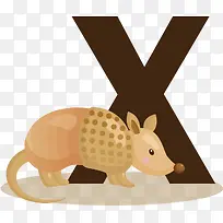 卡通字母X