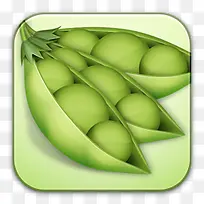 豌豆绿色图标