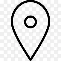 地图符号象征的iOS 7 图标