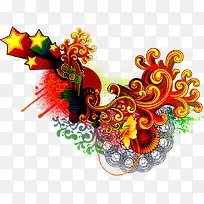 星星立体元素设计