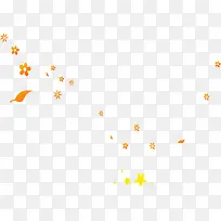 金秋花卉装饰元素