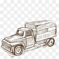 手绘卡车