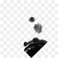 水墨墨迹毛笔水印
