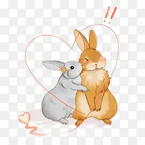 相爱的兔子