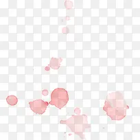 粉色水印花纹彩绘