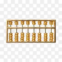 纯金算盘特写