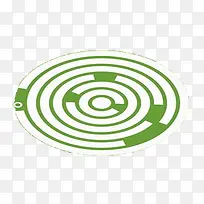 绿色漩涡圆盘
