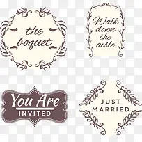 矢量婚礼logo