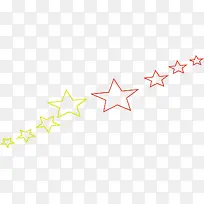 创意手绘线条星星