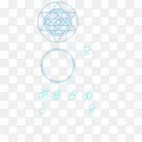 创意合成复古蓝色六角形形状