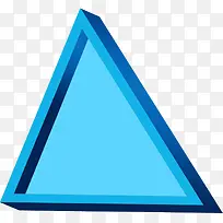 蓝色创意电商三角装饰