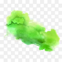 绿色抽象云雾设计