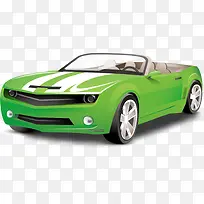 绿色小跑车