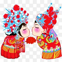 卡通中国古风婚礼