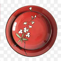 红色的汤碗