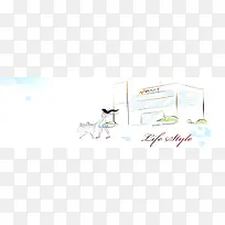 梦幻手绘背景图
