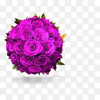 紫色玫瑰捧花婚礼