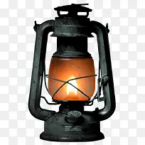 非常古老的煤油灯