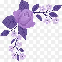 紫色唯美异域小花浪漫