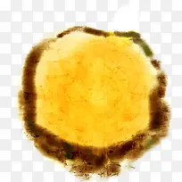 黄色手绘写意造型