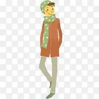 扁平创意合成效果男子造型