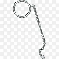 手绘链条装饰钥匙链