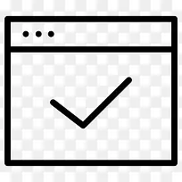 浏览器与Check Mark 图标