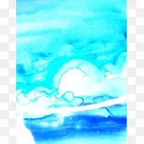 蓝色渲染背景素材