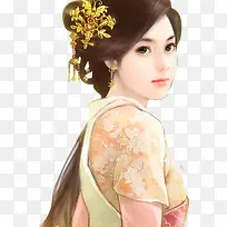 彩绘立绘古装古风美女女子