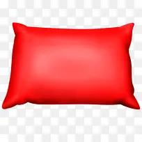 红色枕头装饰