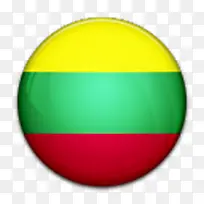 国旗立陶宛国世界标志