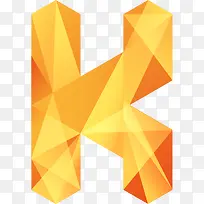 橘黄色字母K