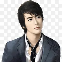 现代立绘领带帅哥