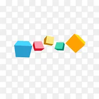 几何彩色立体块