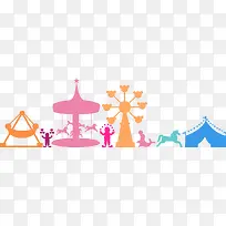 矢量彩色马戏团