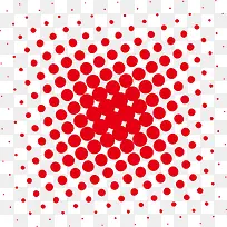 红色圆点装饰矢量图