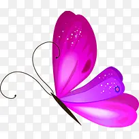 紫色梦幻蝴蝶设计