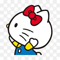 凯蒂猫侧脸卡通