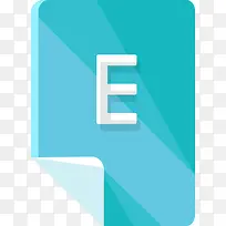 E 图标