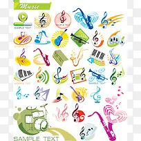 音乐 乐器 音符 图标