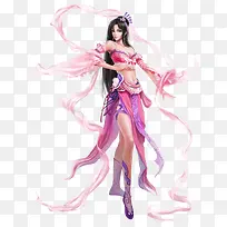 卡通性感粉色美女