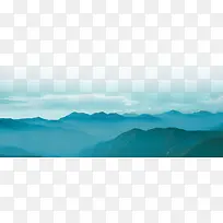 雾里朦胧山顶