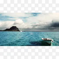 云船海景摄影壁纸