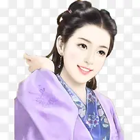单纯女子古风手绘