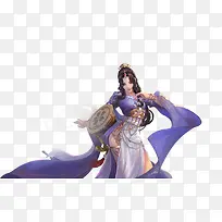 紫裙性感腰鼓女子