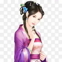 2D游戏女子游戏立绘