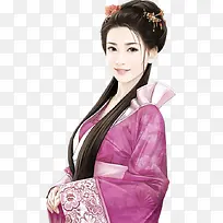 紫衣端庄古风女子